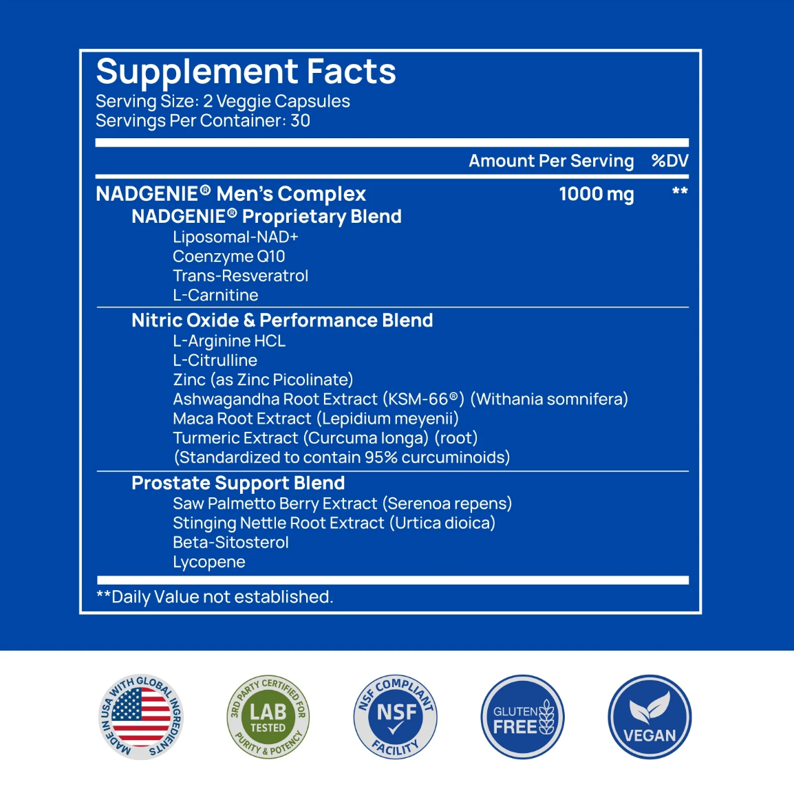 13 in 1 NAD+ Men's Complex